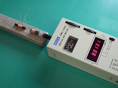 バーアンテナの自己共振周波数測定