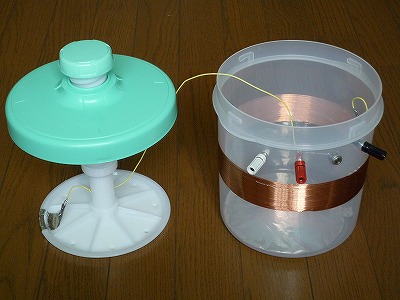 漬物器deゲルマラジオの組み立て状況